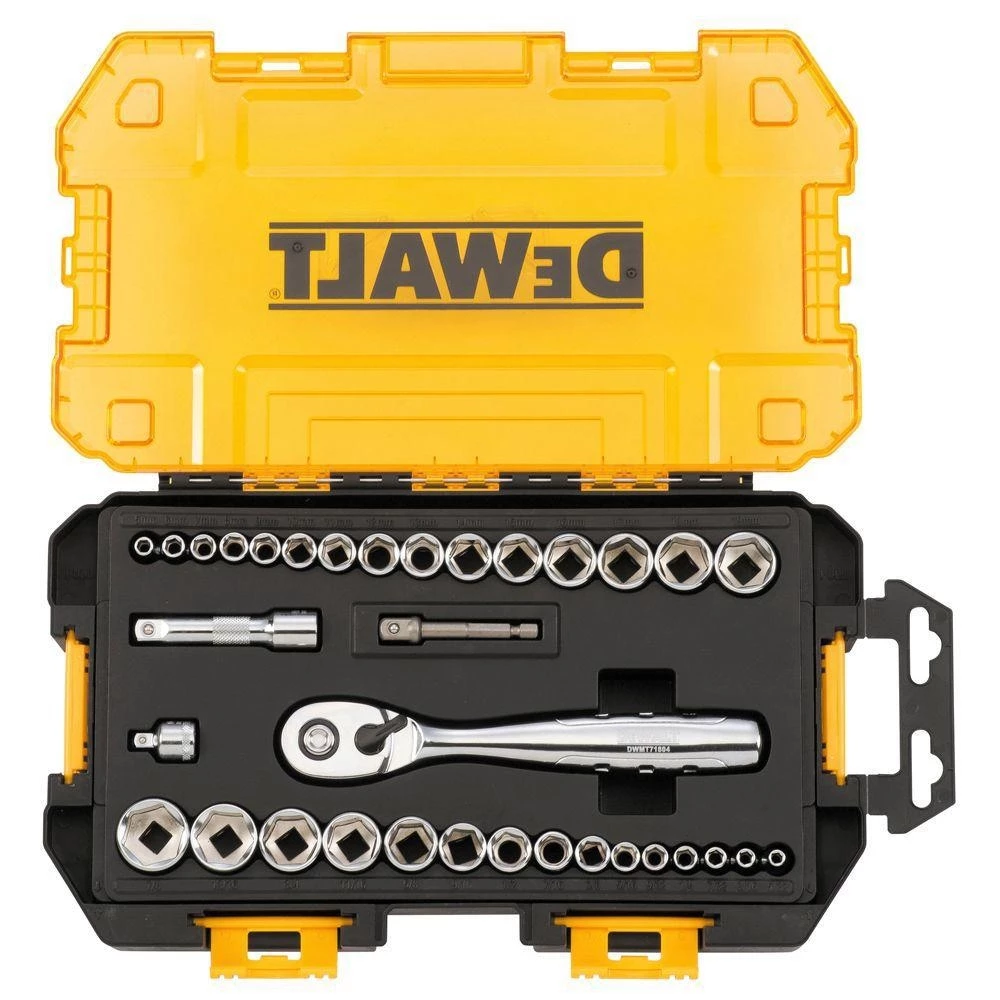 DeWalt 34 pc. 1/4 in. & 3/8 in. Drive Socket Set 3 DeWalt 34 pc. 1/4 in. & 3/8 in. Drive Socket Set