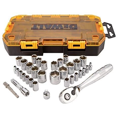 DeWalt 34 pc. 1/4 in. & 3/8 in. Drive Socket Set 4 DeWalt 34 pc. 1/4 in. & 3/8 in. Drive Socket Set - Image 2