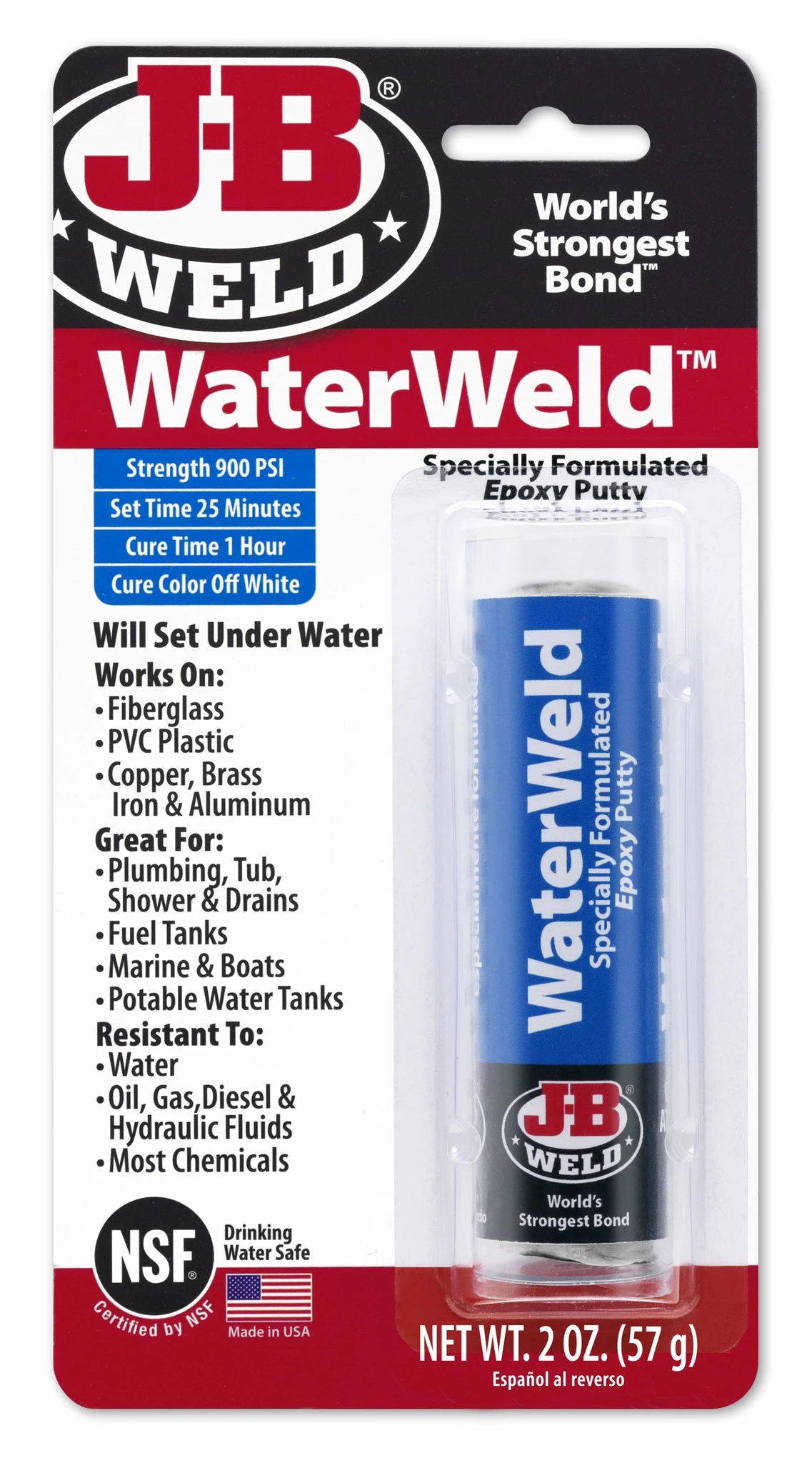 J-B WaterWeld Epoxy Putty 4 J-B WaterWeld Epoxy Putty - Image 2