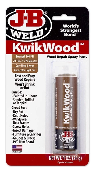 J-B Kwikwood Epoxy Putty 3 J-B Kwikwood Epoxy Putty