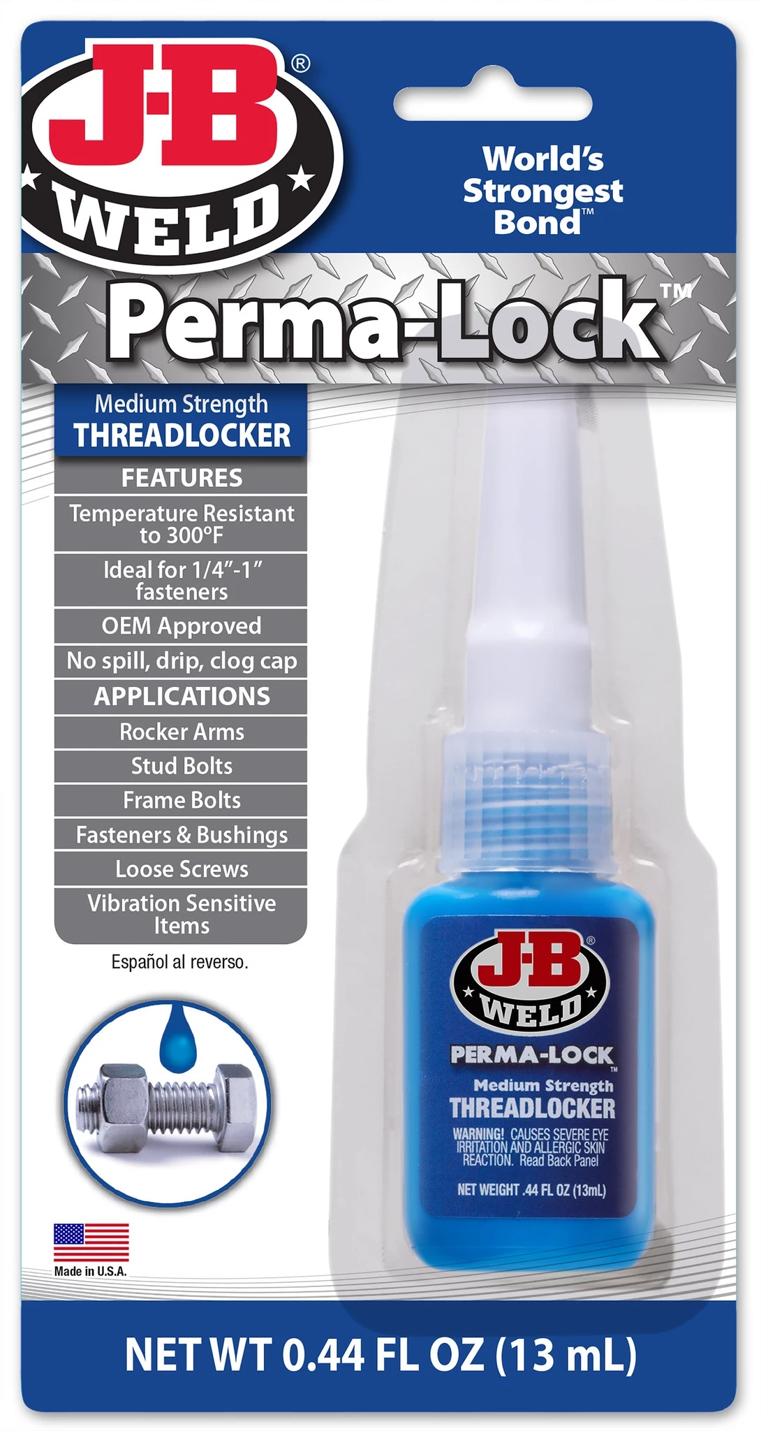 J-B Perma-Lock Blue-Threadlock 3 J-B Perma-Lock Blue-Threadlock