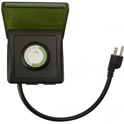 Woods 50012WD Outdoor 24-Hour Heavy Duty Mechanical Plug-In Timer, 2 Grounded Outlets