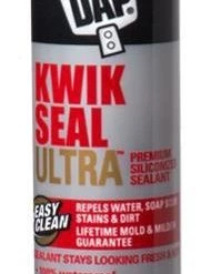 KWIK SEAL ULTRA Kitchen & Bath Siliconized Sealant Clear
