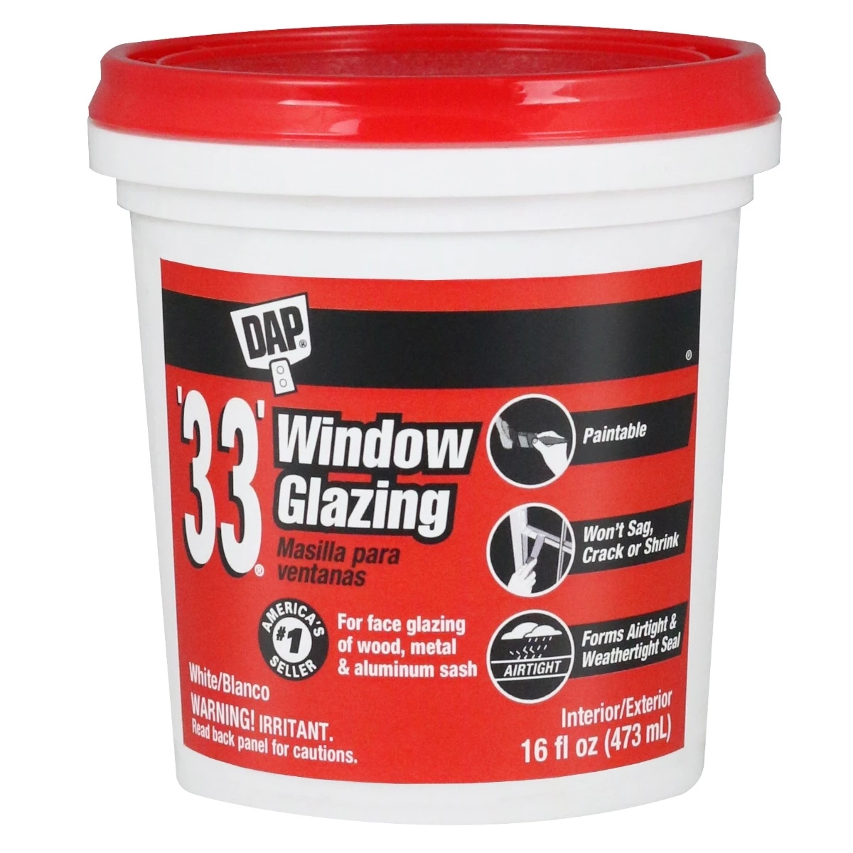 Dap '33'® Window Glazing 3 Dap '33'® Window Glazing