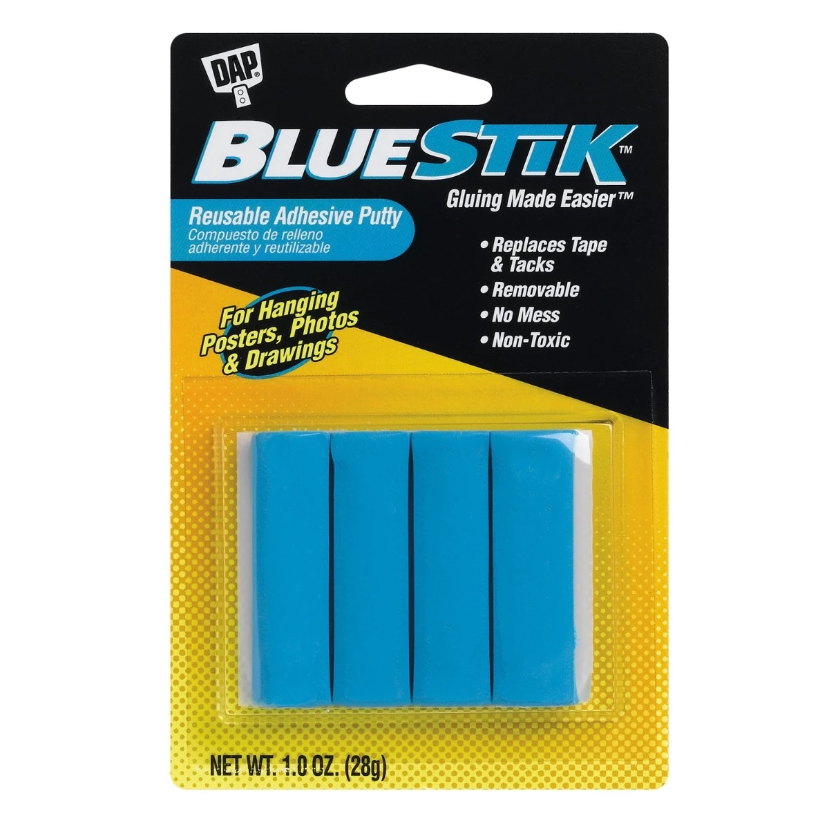 Dap BLUESTIK Reusable Adhesive Putty 3 Dap BLUESTIK Reusable Adhesive Putty