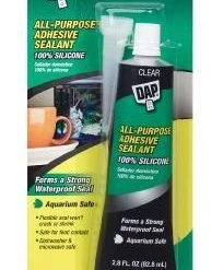 DAP All-Purpose 100% Silicone Adhesive Sealant Clear