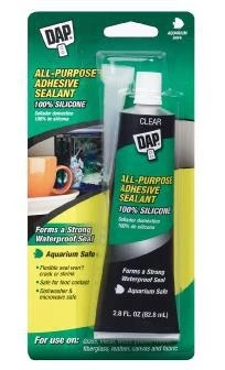 DAP All-Purpose 100% Silicone Adhesive Sealant Clear 3 DAP All-Purpose 100% Silicone Adhesive Sealant Clear