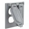 Hubbell 2-Gang Weatherproof Duplex Cover 2 Hubbell 2-Gang Weatherproof Duplex Cover -Home Improvement Sales Shop 5148 5