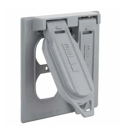 Hubbell 2-Gang Weatherproof Duplex Cover 3 Hubbell 2-Gang Weatherproof Duplex Cover