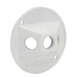 Hubbell Round Weatherproof Cluster Cover with Three Threaded Outlets 6 Hubbell Round Weatherproof Cluster Cover with Three Threaded Outlets -Home Improvement Sales Shop 5197 6