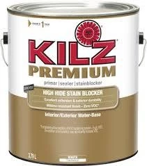 Kilz Premium Water-BasedStainblocker, White Gallon