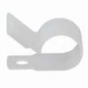 GB Plastic Cable Clamp, 3/8" Dia., Smooth Edge, Fast Install, Screw or Nail Mount, Natural 15/Bag