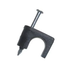 GB 1/4 in. Polyethylene Coaxial Staple, Black (25-Pack) 3 GB 1/4 in. Polyethylene Coaxial Staple, Black (25-Pack)