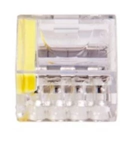 GB 10 Yellow 4-Port PushGard Push-in Wire Connectors 3 GB 10 Yellow 4-Port PushGard Push-in Wire Connectors