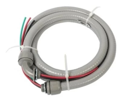 Bergen 1/2 in. x 6 ft. 10/3 Non-Metallic Flexible Liquidtight A/C Electrical Whip 3 Bergen 1/2 in. x 6 ft. 10/3 Non-Metallic Flexible Liquidtight A/C Electrical Whip
