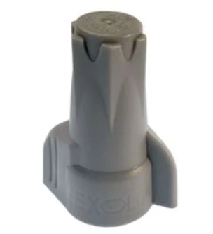 GB Hex-Lok ULTRA, Hex Head Multi-Range Winged Twist-On Wire Connectors, Gray, #14-#6 AWG - 15/Bag 3 GB Hex-Lok ULTRA, Hex Head Multi-Range Winged Twist-On Wire Connectors, Gray, #14-#6 AWG - 15/Bag