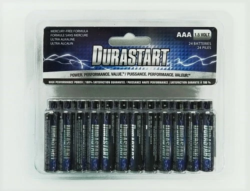 Durastart DS-AAA24ALK AAA Alkaline Batteries - 24 Pack 3 Durastart DS-AAA24ALK AAA Alkaline Batteries - 24 Pack