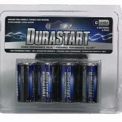 Durastart DS-C8ALK C Alkaline Batteries - 8 Pack