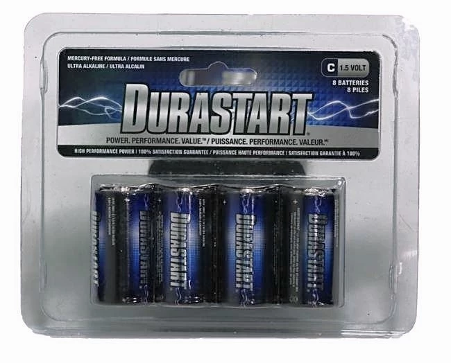 Durastart DS-C8ALK C Alkaline Batteries - 8 Pack 3 Durastart DS-C8ALK C Alkaline Batteries - 8 Pack