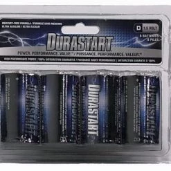 Durastart DS-D8ALK D Alkaline Batteries - 8 Pack