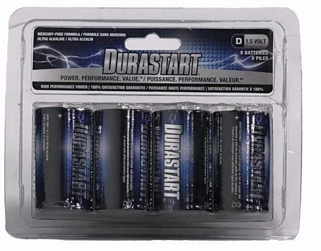 Durastart DS-D8ALK D Alkaline Batteries - 8 Pack 3 Durastart DS-D8ALK D Alkaline Batteries - 8 Pack