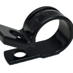 GB Plastic Cable Clamp, 1/2" Dia., Smooth Edge, Fast Install, Screw or Nail Mount, UVB Black, 12/Bag