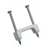 GB 1/2 in (13 mm), Plastic Polyethylene NM Cable Staple, Zinc Plated Nail, White, (225/Jar) -Home Improvement Sales Shop 521644