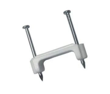 GB 3/4 in (19 mm), Plastic Polyethylene NM Cable Staple, Zinc Plated Nail, White, (100/Bag) 3 GB 3/4 in (19 mm), Plastic Polyethylene NM Cable Staple, Zinc Plated Nail, White, (100/Bag)
