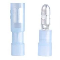 GB Disconnect Bullet M/F .156" Dia. 16-14 AWG Blue; 20/Clam 10 Clams/Master