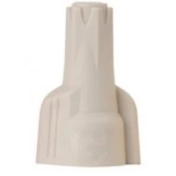 GB #22-#8 AWG Hex-Lok ULTRA Hex Head Multi-Range Winged Twist-On Wire Connectors, 6 CRD, Tan