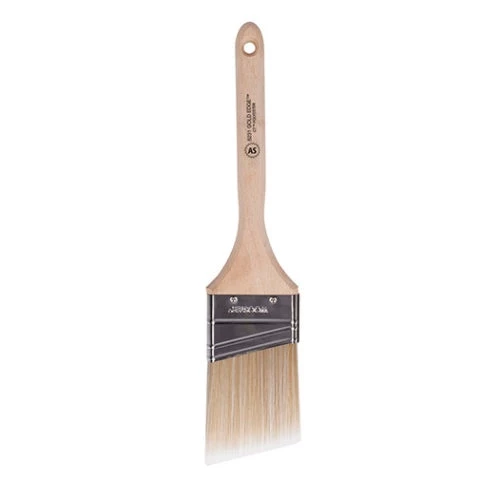 Wooster Gold Edge White & Gold CT Polyester Angle Sash Brush 4 Wooster Gold Edge White & Gold CT Polyester Angle Sash Brush - Image 2