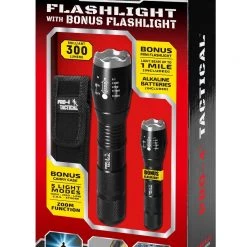 Pro-4 Tactical Flashlight With Bonus Flashlight