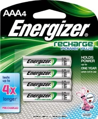 Energizer Recharge AAA Battery, 4 Pack 3 Energizer Recharge AAA Battery, 4 Pack