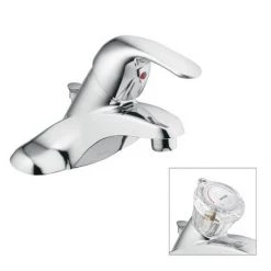 Moen Adler Chrome One-Handle Low Arc Bathroom Faucet