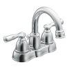 Moen Banbury Chrome Two-Handle High Arc Bathroom Faucet