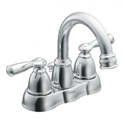 Moen Banbury Chrome Two-Handle High Arc Bathroom Faucet