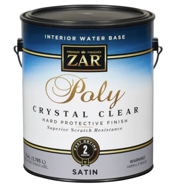 Aqua ZAR Water Based Polyurethane Clear Satin, 1-Gallon 3 Aqua ZAR Water Based Polyurethane Clear Satin, 1-Gallon