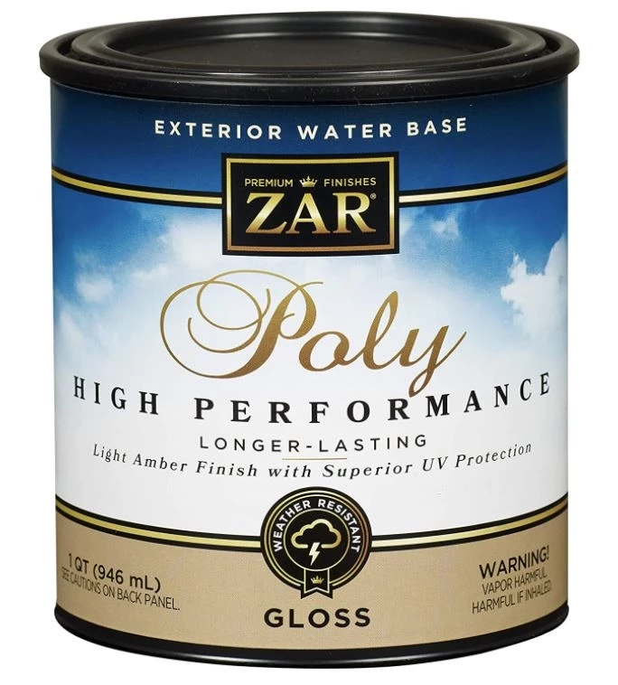 ZAR Exterior Water Based Polyurethane Clear Gloss, 1-Quart 3 ZAR Exterior Water Based Polyurethane Clear Gloss, 1-Quart
