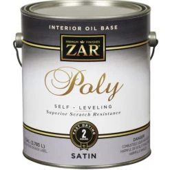 ZAR Ultra Interior Oil Based Polyurethane Clear Satin, 1-Gallon