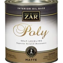 ZAR Oil Based Polyurethane Matte Wood Finish, 1-Quart
