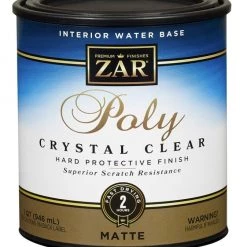 ZAR Antique Flat Aqua Water Based Polyurethane Matte, 1-Quart