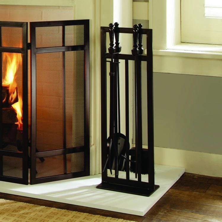 Pleasant Hearth Mission Style 5 Piece Fireplace Toolset 3 Pleasant Hearth Mission Style 5 Piece Fireplace Toolset