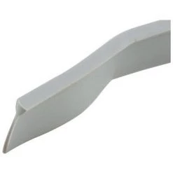 Storm Door Sweep, V-Shape, Gray Vinyl, 1/8 x 1/2 x 37-In.