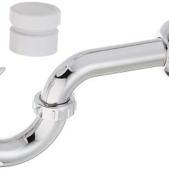 Plumb Pak P Trap 1 1/4" OD PVC, Chrome Plated