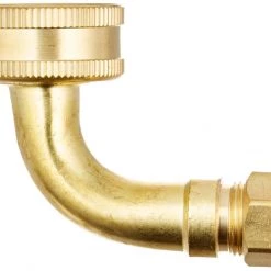 Plumb Pak Dishwasher Elbow 3/8" OD Compression Inlet by 3/4" Garden Hose Swivel, Rubbed Brass 6 Plumb Pak Dishwasher Elbow 3/8" OD Compression Inlet by 3/4" Garden Hose Swivel, Rubbed Brass -Home Improvement Sales Shop 60120176 2