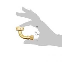 Plumb Pak Dishwasher Elbow 3/8" OD Compression Inlet by 3/4" Garden Hose Swivel, Rubbed Brass -Home Improvement Sales Shop 60120176 3 1