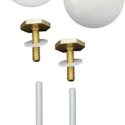 Plumb Pak Toilet Bolts and Caps - 6 pack