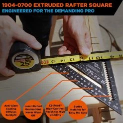 Johnson Level 7" Johnny Square® Professional Easy-Read Aluminum Rafter Square -Home Improvement Sales Shop 60450051 2
