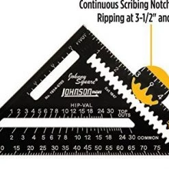 Johnson Level 7" Johnny Square® Professional Easy-Read Aluminum Rafter Square -Home Improvement Sales Shop 60450051 3