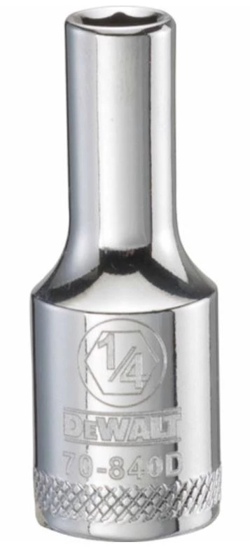 DeWalt Mechanics 6 Point 3/8" Drive Deep Socket 1/4" 3 DeWalt Mechanics 6 Point 3/8" Drive Deep Socket 1/4"